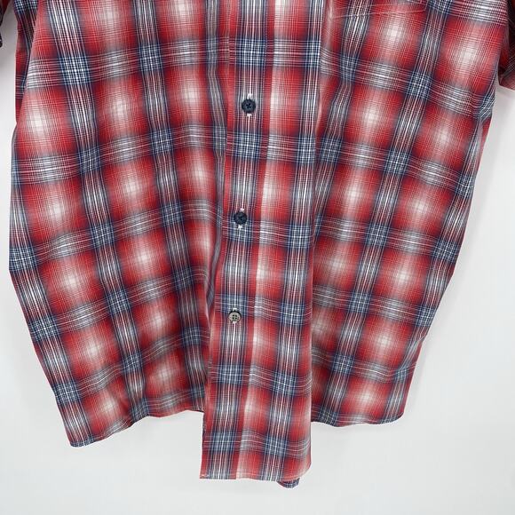 Ariat Men's Pro Jayceon Classic Short Sleeve Button Plaid Shirt Size L - Picture 4 of 10